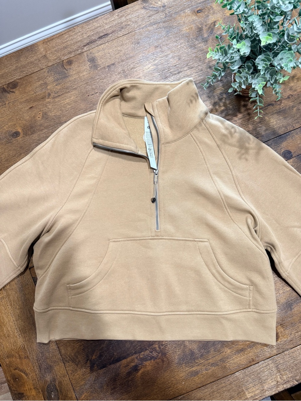 lululemon athletica Half-Zip Pullover Sweatshirt - Camel/Tan